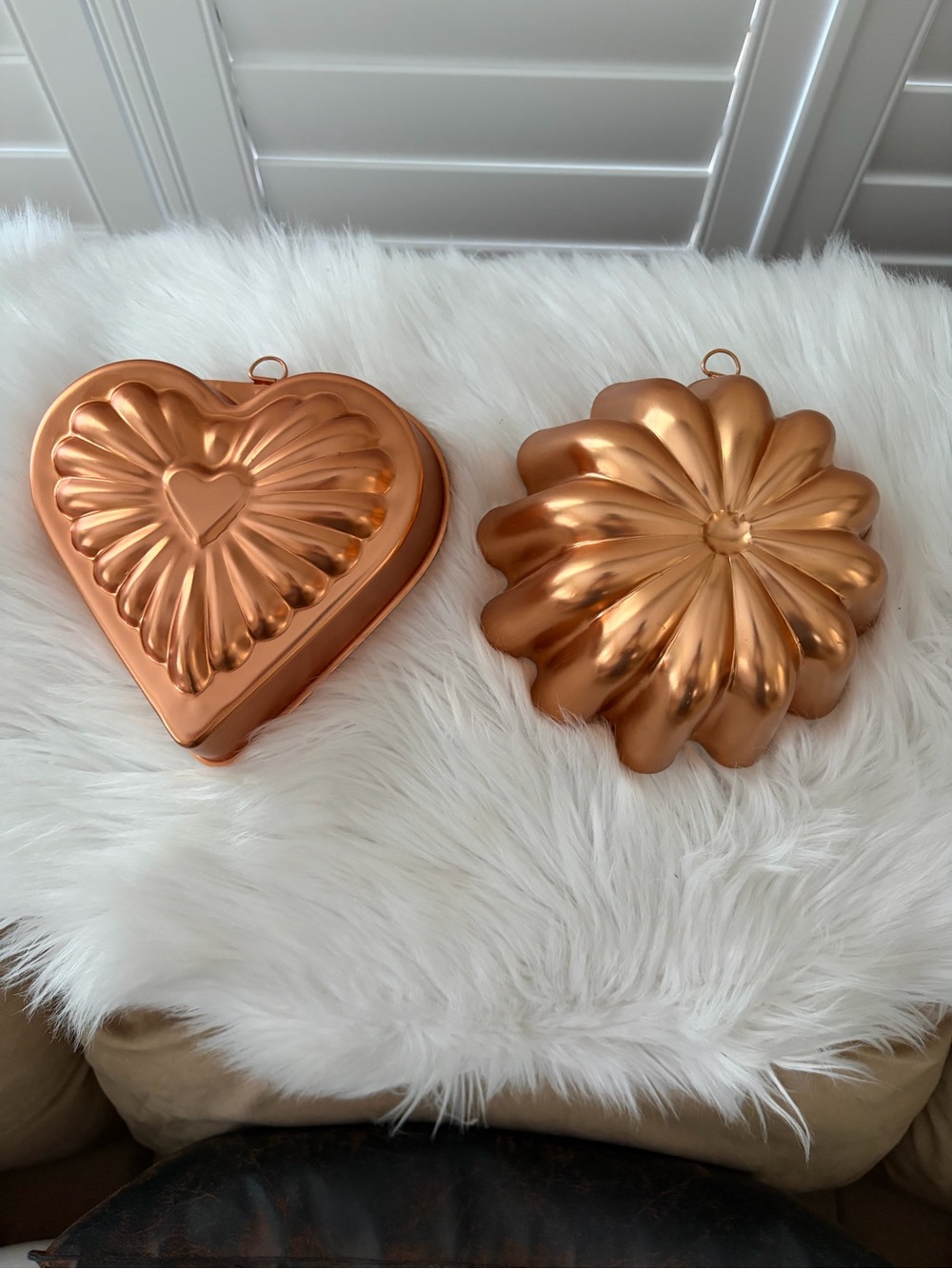 Copper Heart & Flower Mold Set - Decorative Copper Tone